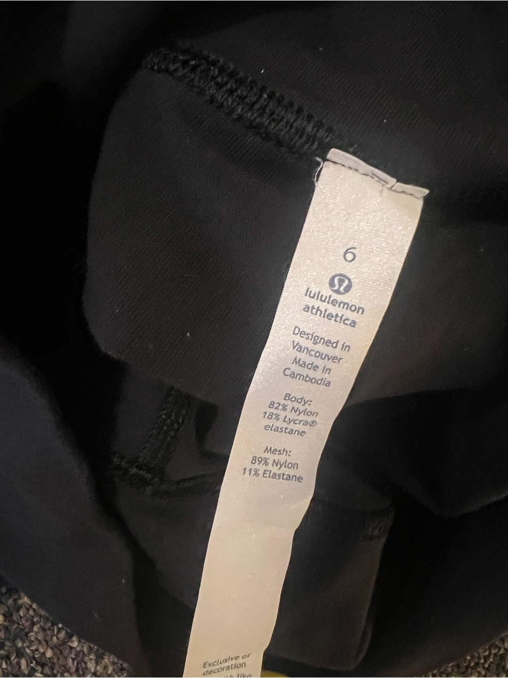 lululemon athletica Black High-Rise Mesh-Panel Leggings - Picture 5 of 5